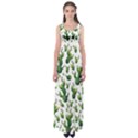 Cactus pattern Empire Waist Maxi Dress View1