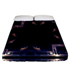 Cosmos Kaleidoscope Art Pattern Fitted Sheet (california King Size)