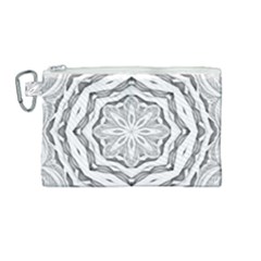 Mandala Pattern Floral Canvas Cosmetic Bag (medium)