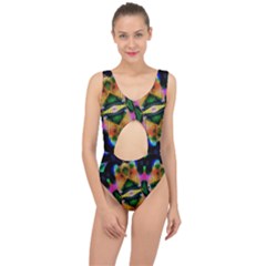 Butterfly Color Pop Art Center Cut Out Swimsuit