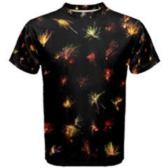 Fireworks Christmas Night Dark Men s Cotton Tee by Sapixe