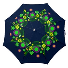 Flower Power Flowers Ornament Straight Umbrellas