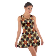 Kaleidoscope Image Background Cotton Racerback Dress