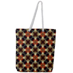 Kaleidoscope Image Background Full Print Rope Handle Tote (large) by Sapixe