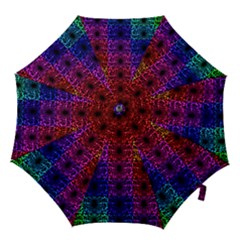 Rainbow Grid Form Abstract Hook Handle Umbrellas (Small)