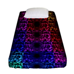 Rainbow Grid Form Abstract Fitted Sheet (Single Size)