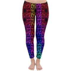 Rainbow Grid Form Abstract Classic Winter Leggings