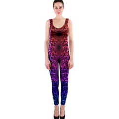 Rainbow Grid Form Abstract One Piece Catsuit