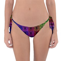 Rainbow Grid Form Abstract Reversible Bikini Bottom