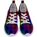 Rainbow Grid Form Abstract Women s Lightweight Sports Shoes View1