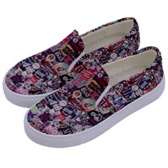 Sticker Wall Color Paper Decoration Kids  Canvas Slip Ons