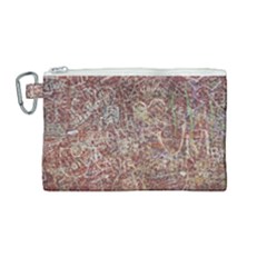 Metal Article Figure Old Red Wall Canvas Cosmetic Bag (medium) by Sapixe