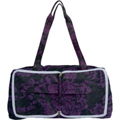 Purple Black Red Fabric Textile Multi Function Bag	