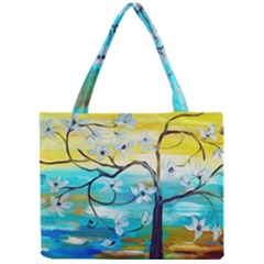 Oil Painting Tree Flower Mini Tote Bag