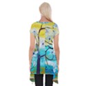 Oil Painting Tree Flower Short Sleeve Side Drop Tunic View2