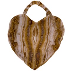 Marble Wall Surface Pattern Giant Heart Shaped Tote by Sapixe