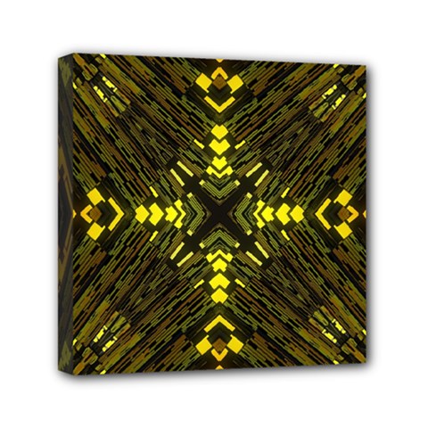 Abstract Glow Kaleidoscopic Light Mini Canvas 6  X 6  by Sapixe