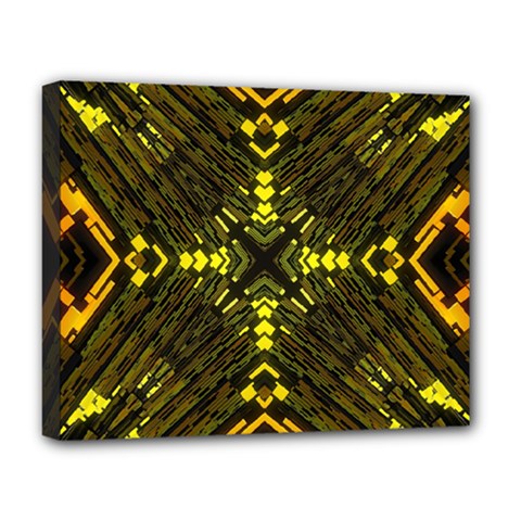 Abstract Glow Kaleidoscopic Light Deluxe Canvas 20  X 16   by Sapixe