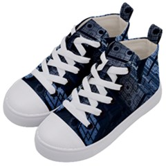 Graphic Design Background Kid s Mid-top Canvas Sneakers