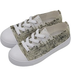 Pencil Drawing Drawing Port Kids  Low Top Canvas Sneakers by Sapixe