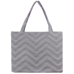 White Fabric Pattern Textile Mini Tote Bag