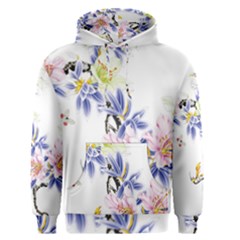 Lily Hand Painted Iris Men s Pullover Hoodie by Sapixe