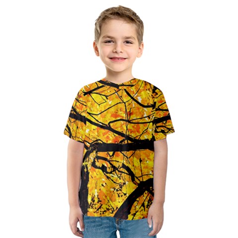 Golden Vein Kids  Sport Mesh Tee by FunnyCow