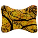 Golden Vein Velour Seat Head Rest Cushion View1