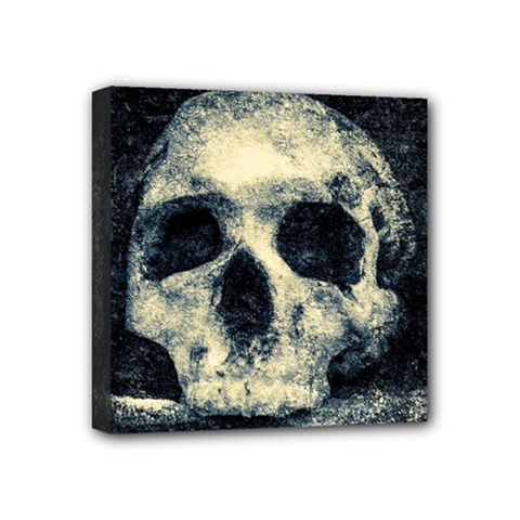 Skull Mini Canvas 4  X 4  by FunnyCow