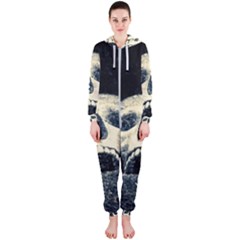 Smiling Skull Hooded Jumpsuit (ladies)  by FunnyCow