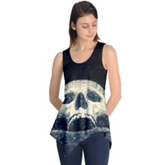 Smiling Skull Sleeveless Tunic by FunnyCow