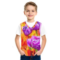 Tulip Flowers Kids  Sportswear by FunnyCow