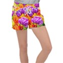 Tulip Flowers Women s Velour Lounge Shorts View1