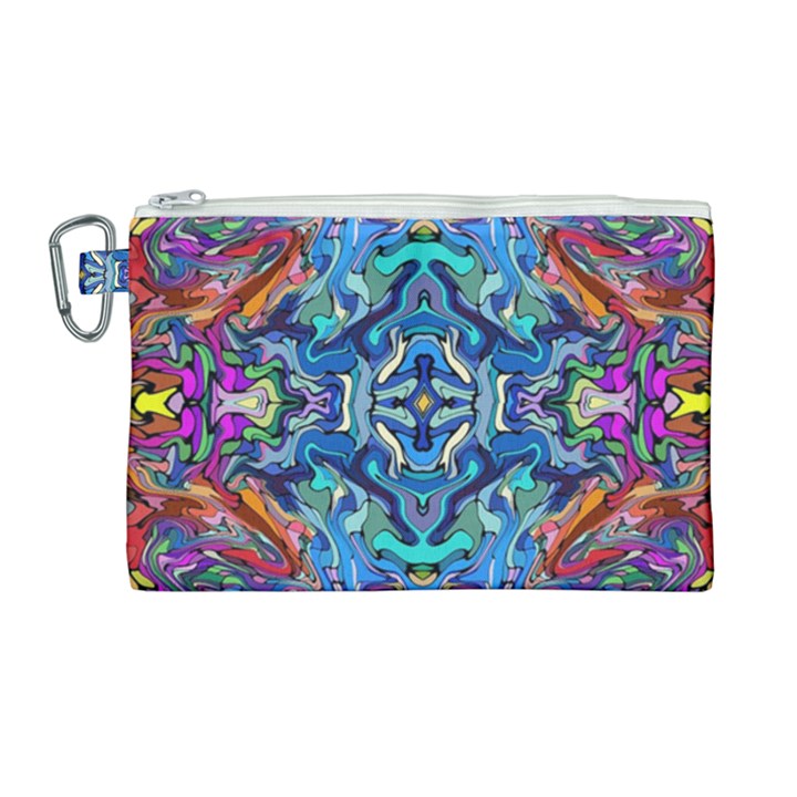 Colorful-2-4 Canvas Cosmetic Bag (Large)