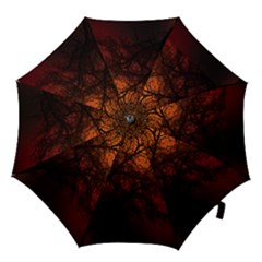 Sunset Silhouette Winter Tree Hook Handle Umbrella (medium)