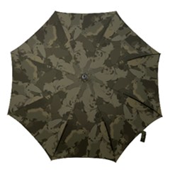 Country Boy Fishing Camouflage Pattern Hook Handle Umbrellas (large)