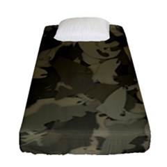 Country Boy Fishing Camouflage Pattern Fitted Sheet (single Size) by Bigfootshirtshop