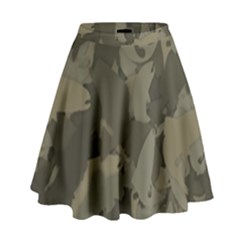 Country Boy Fishing Camouflage Pattern High Waist Skirt by Bigfootshirtshop