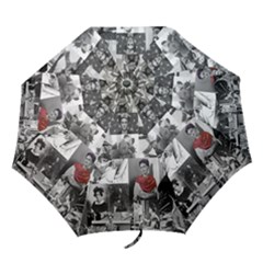 Frida Kahlo Pattern Folding Umbrellas by Valentinaart