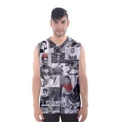 Frida Kahlo Pattern Men s Basketball Tank Top by Valentinaart