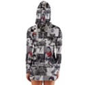 Frida Kahlo pattern Long Sleeve Hooded T-shirt View2