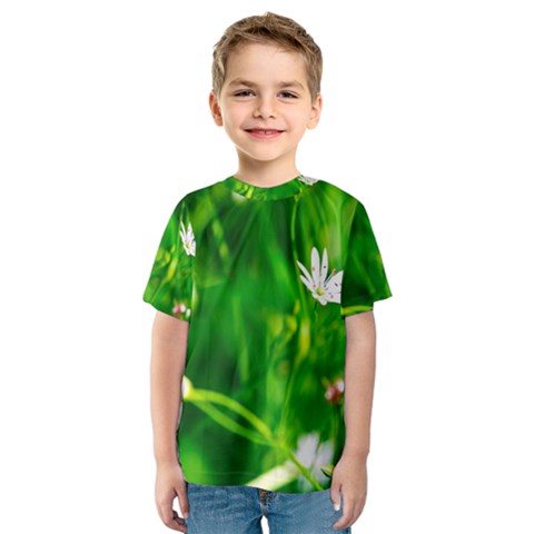 Inside The Grass Kids  Sport Mesh Tee by FunnyCow