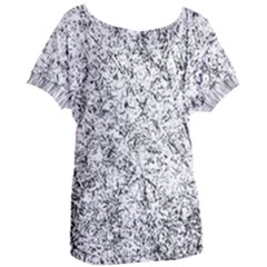 Willow Foliage Abstract Women s Oversized Tee