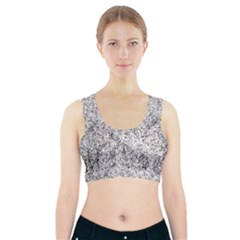Willow Foliage Abstract Sports Bra With Pocket