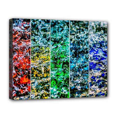 Abstract Of Colorful Water Canvas 14  X 11 