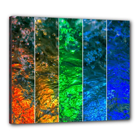 Rainbow Of Water Canvas 24  X 20  by FunnyCow