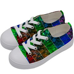 Rainbow Of Water Kids  Low Top Canvas Sneakers by FunnyCow