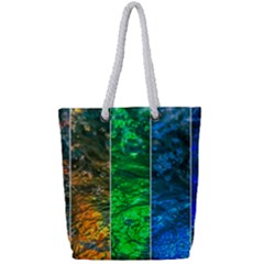 Rainbow Of Water Full Print Rope Handle Tote (small) by FunnyCow