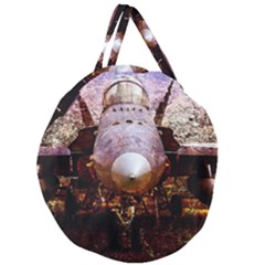 The Art Of Military Aircraft Giant Round Zipper Tote by FunnyCow