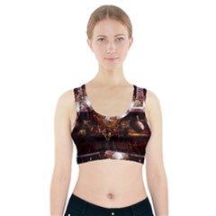 The Art Of Military Aircraft Sports Bra With Pocket by FunnyCow